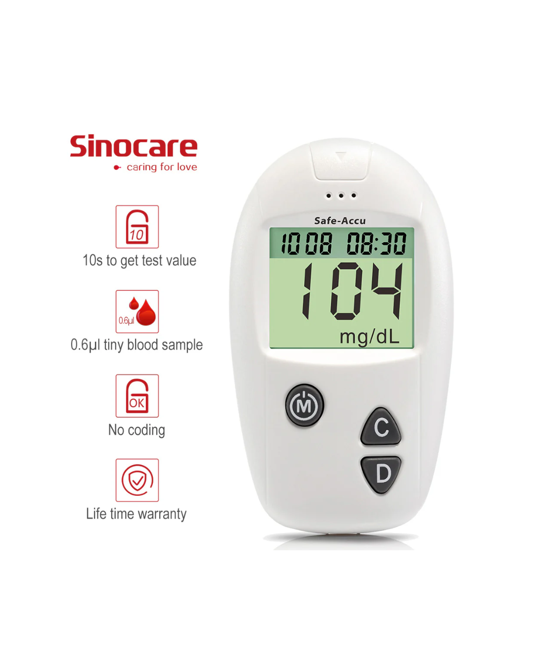 Sinocare Appareil Kit