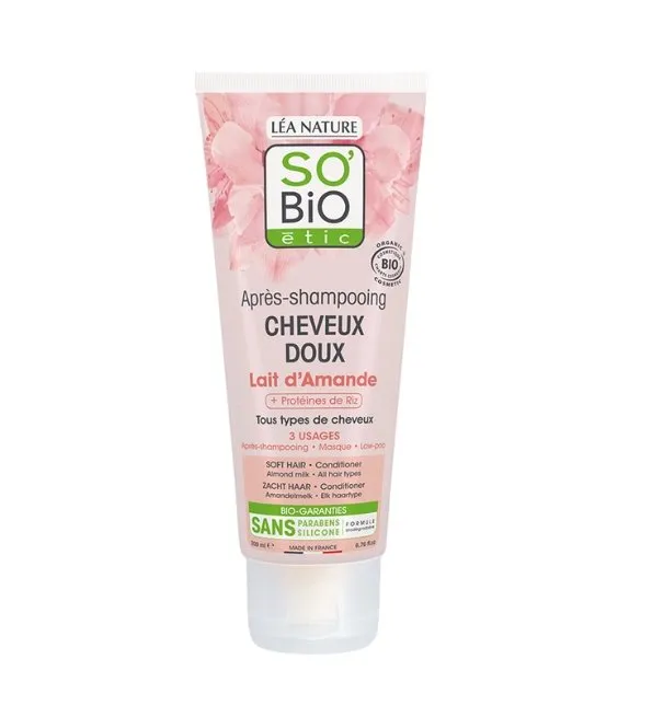 So Bio Apres Shampooing Doux Au Lait D'amande 200ml
