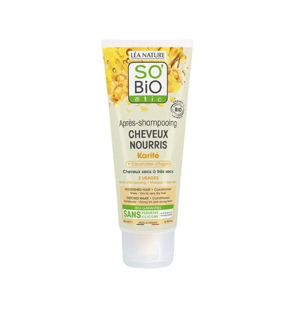 So Bio Apres Shampooing Nourri Au Beurre Karite 200ml