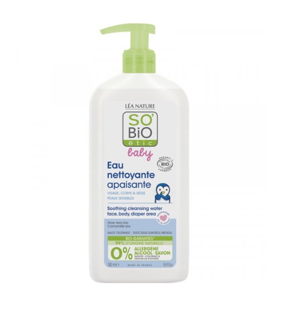 SO BIO BABY EAU NETTOYANTE 500ML