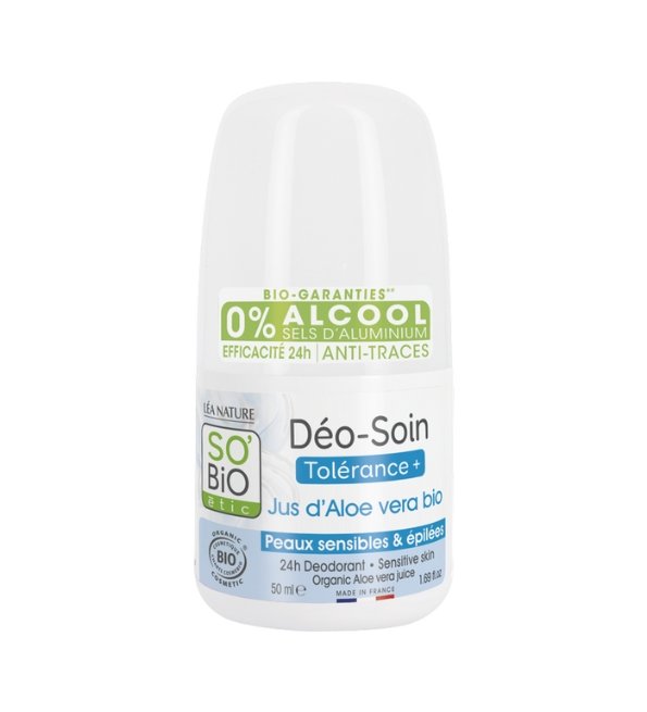 SO BIO DEODORANT TOLERANCE + ALOE VERA 50ML