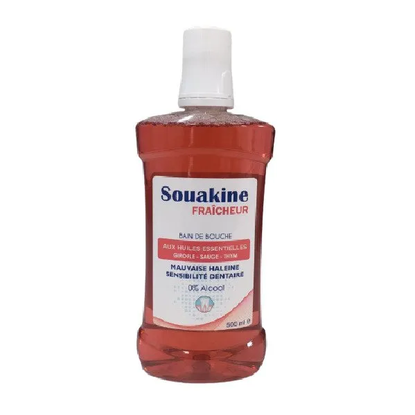 Souakine Bain De Bouche Aux Huiles Essentiels 500ml