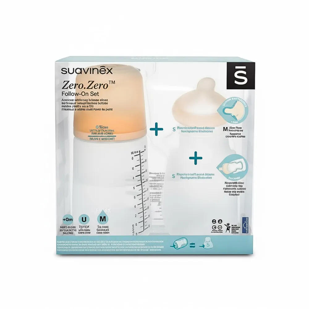Suavinex Biberon Anti-Colique+Rechange Tetine+Rechange Poche 180ml