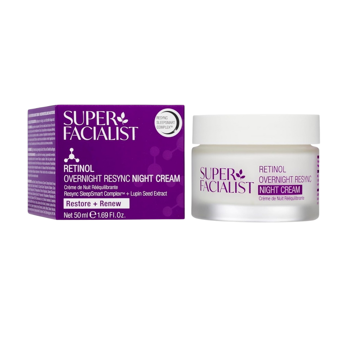 Super Facialist Retinol+ Renew Overnight Resync Night Cream 50ml