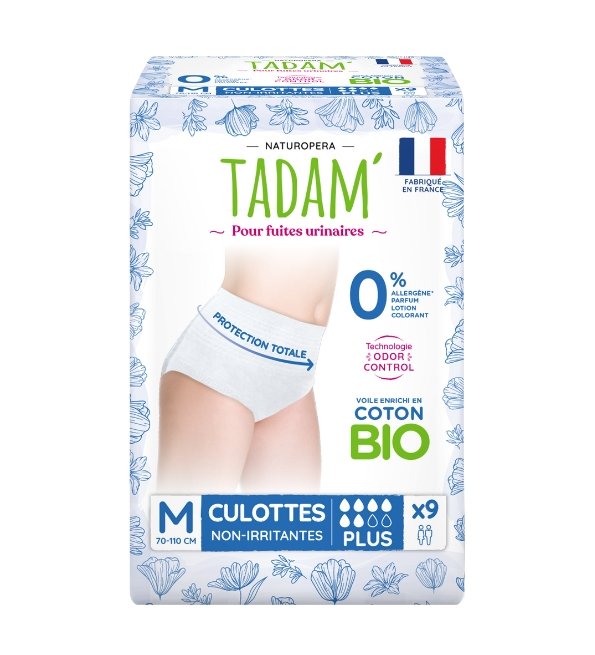 TADAM’ CULOTTES FUITES URINAIRES PLUS TAILLE M X9