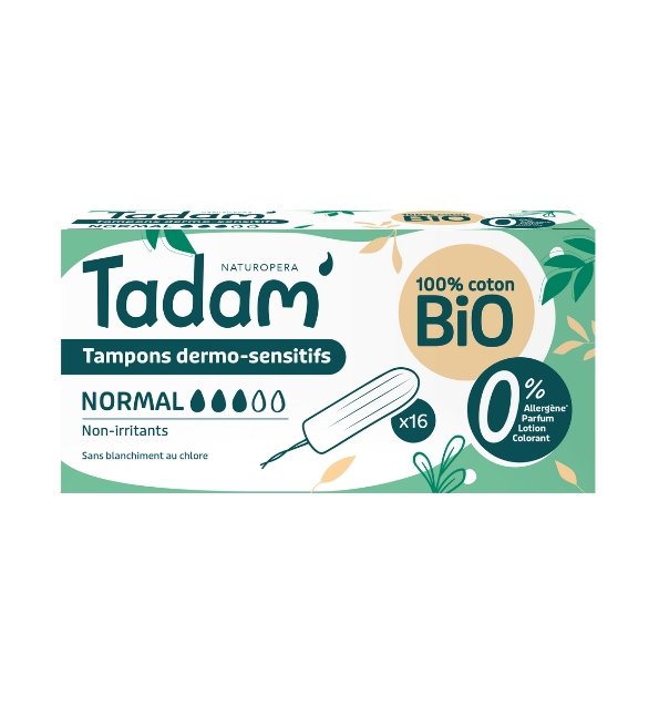 TADAM TAMPONS DERMO SENSITIFS NORMAL X 16