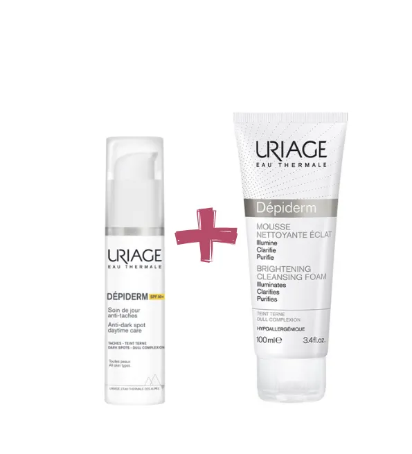 Uriage Depiderm SPF50 30ml + Depiderm Mousse Nettoyante 100ml PACK