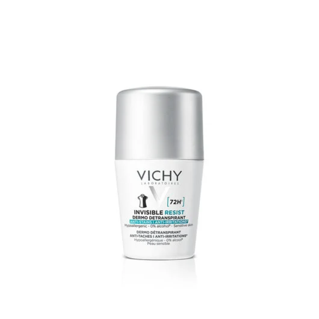 VICHY DÉODORANT  DERMO-DÉTRANSPIRANT INVISIBLE PROTECT 72H ANTI-TACHES ANTI-IRRITATIONS LOT DE 2 = TOTE BAG Offert