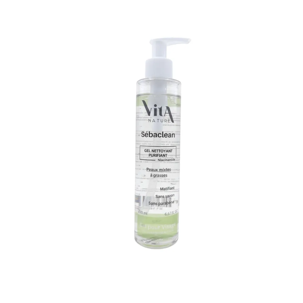 Vita Nature Sebaclean Gel Nettoyant Purifiant 200ml