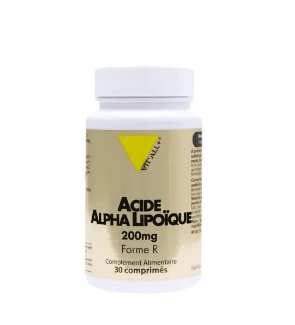 Vitall Plus Acide Alpha Lipoique 200mg 30 Comprimes