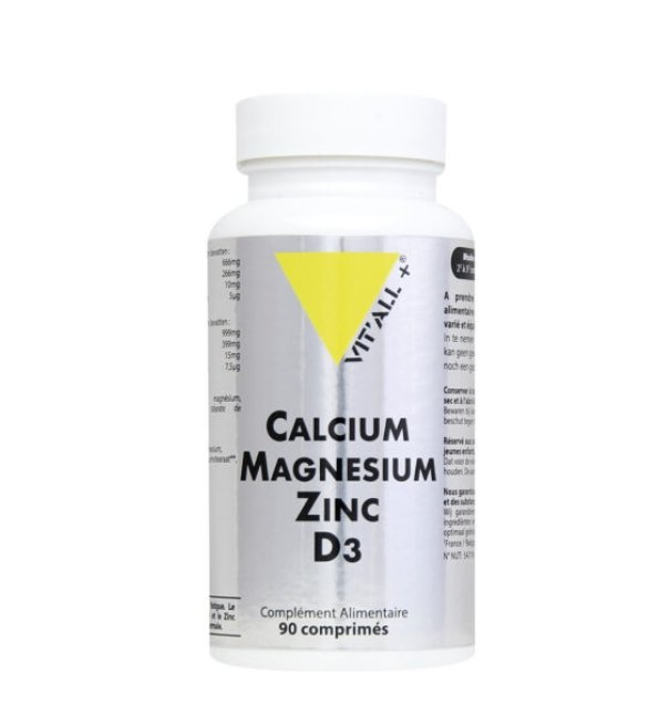 VITALL PLUS CALCIUM MAGNESIUM ZINC D3 90 COMPRIMES