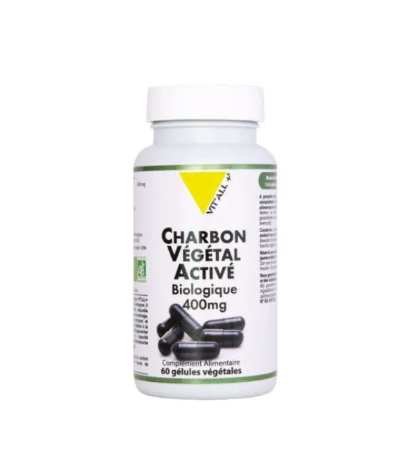Vitall Plus Charbon Vegetal 400mg 60 Gelules