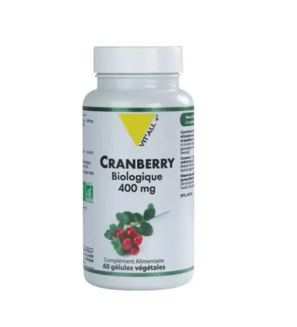 Vitall Plus Cranberry 400mg 30 Gelules