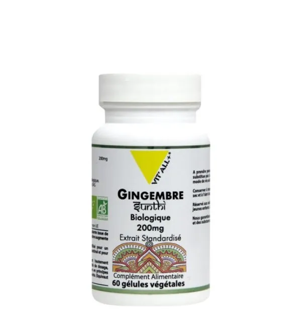 Vitall Plus Gingembre 200mg 60 Gelules