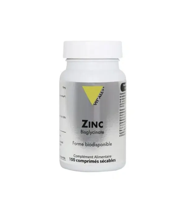 Vitall Plus Zinc 30mg 100 Comprimes