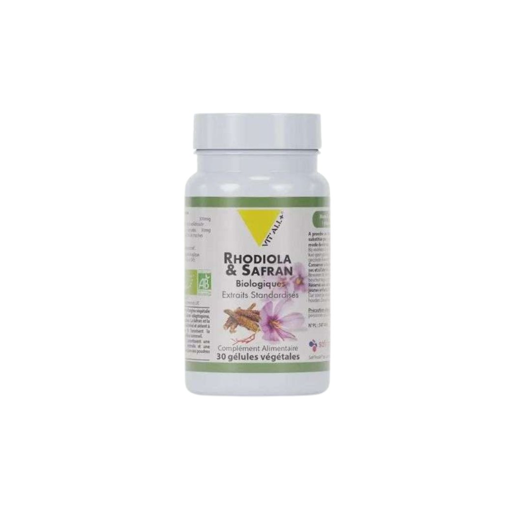 VIT'ALL+ Rhodiola & Safran 30 gelules