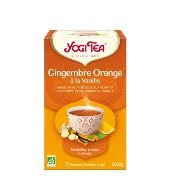 Yogi Tea Gingembre Orange Vanille 17 X 2g