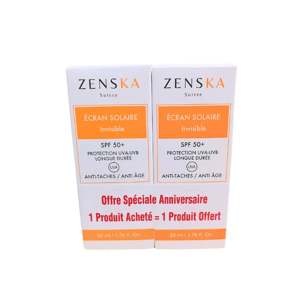 Zenska Ecran Solaire Invisible SPF50+ 2*50ml pack