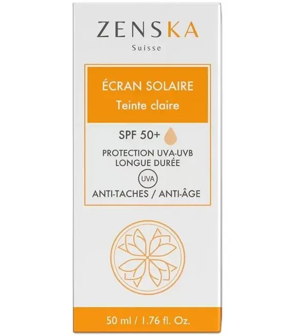 Zenska Écran Solaire Teinte Claire – 50ml